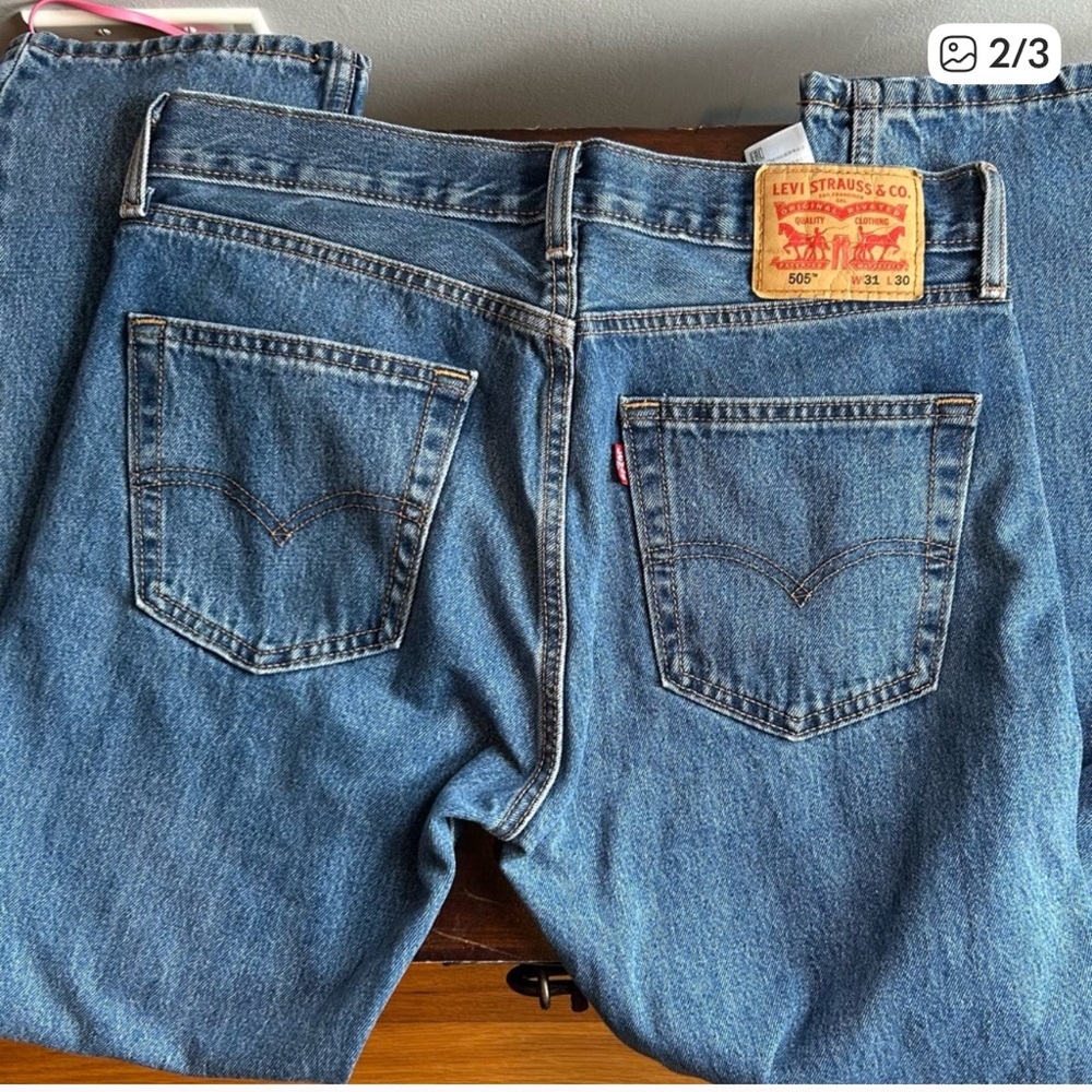 Levi’s Men’s 505 Regular Denim Jeans